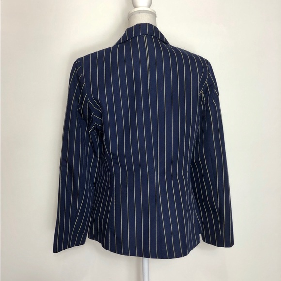 Metrostyle Navy Blue with Gold Stripes Blazer - Picture 3 of 7